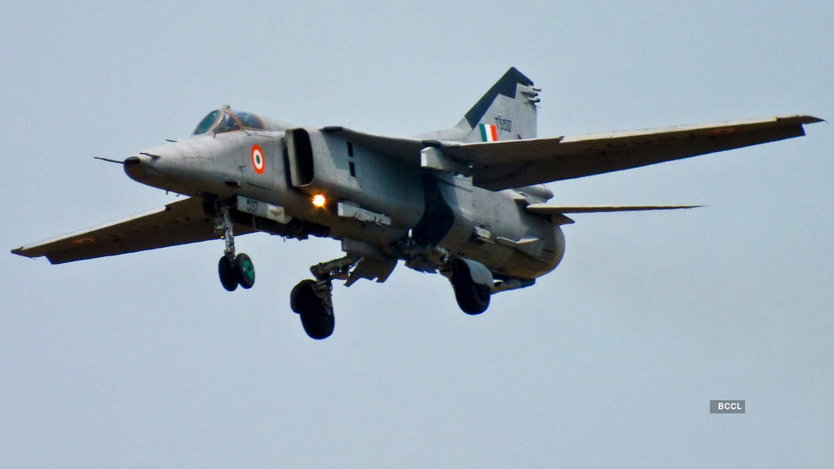 Pictures of MiG 27 fighter plane which played stellar role in Kargil war