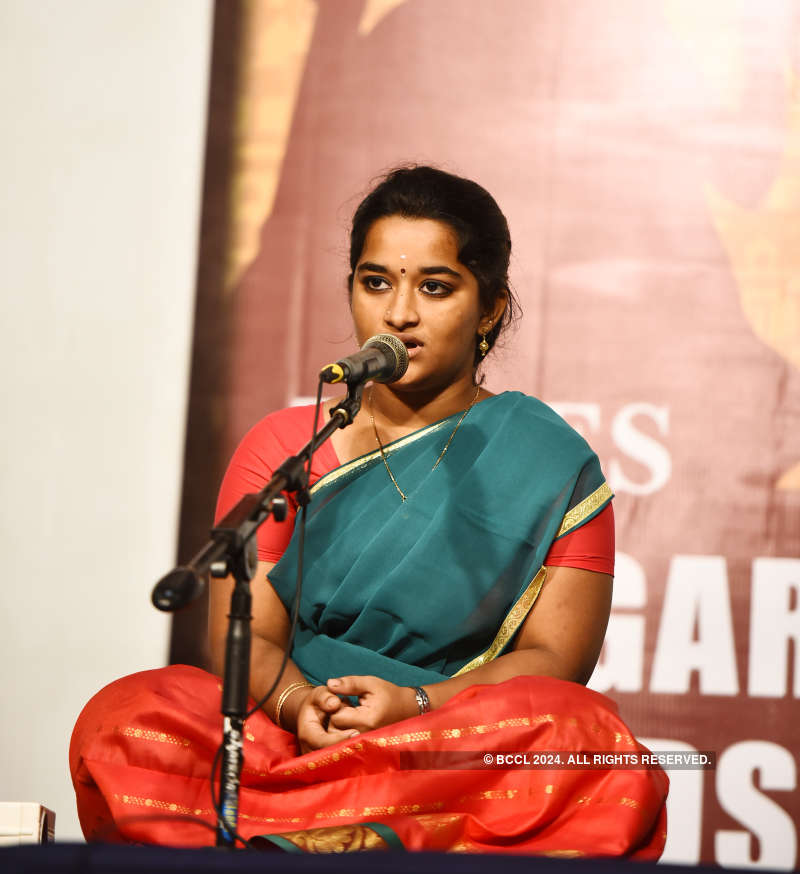 Talented singers perform on the fourth day of Times Thyagaraja Awards