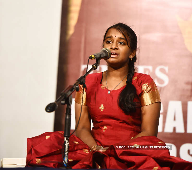 Talented singers perform on the fourth day of Times Thyagaraja Awards