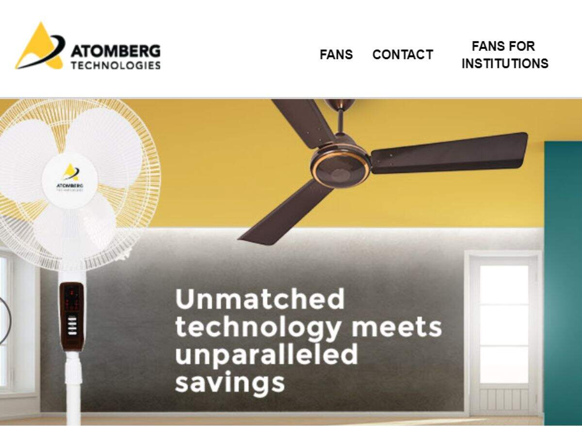 Mumbai Based Atomberg Technology Founded In 2012 Gadgets Now