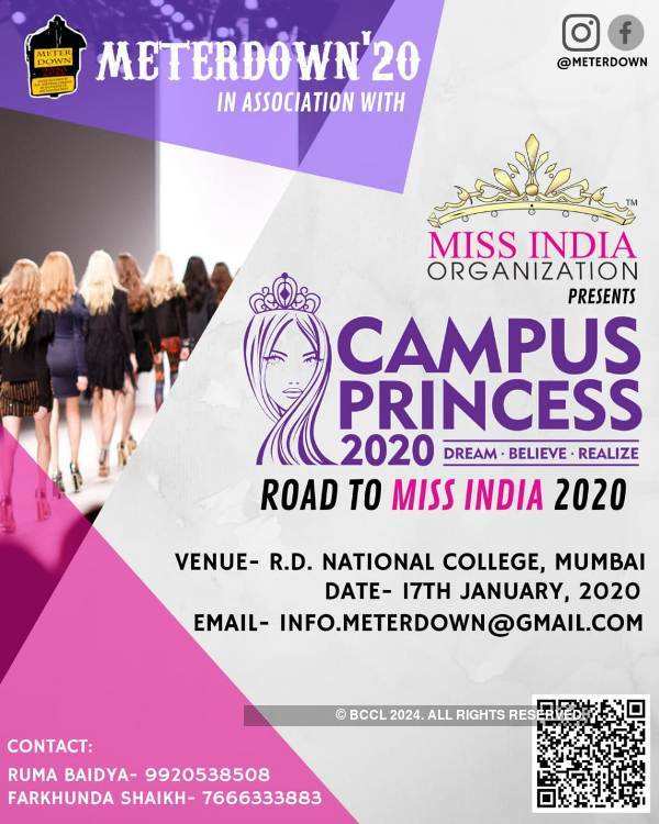 Campus Princess 2020 auditions at National College