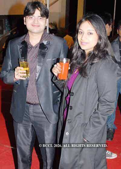 Praval and Anvita Rastogi at Pushkar and Mithila Mukewar's cocktail ...