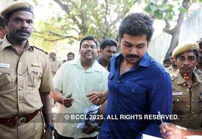 Karthi files a complaint