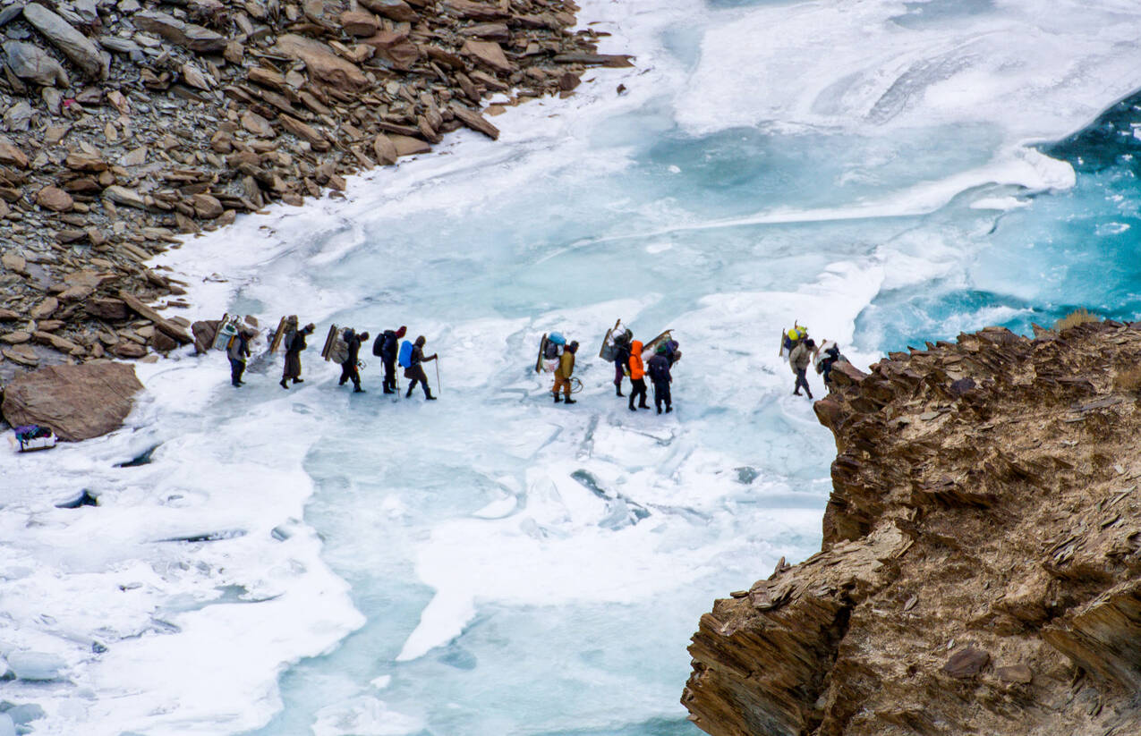 chadar trek hashtags