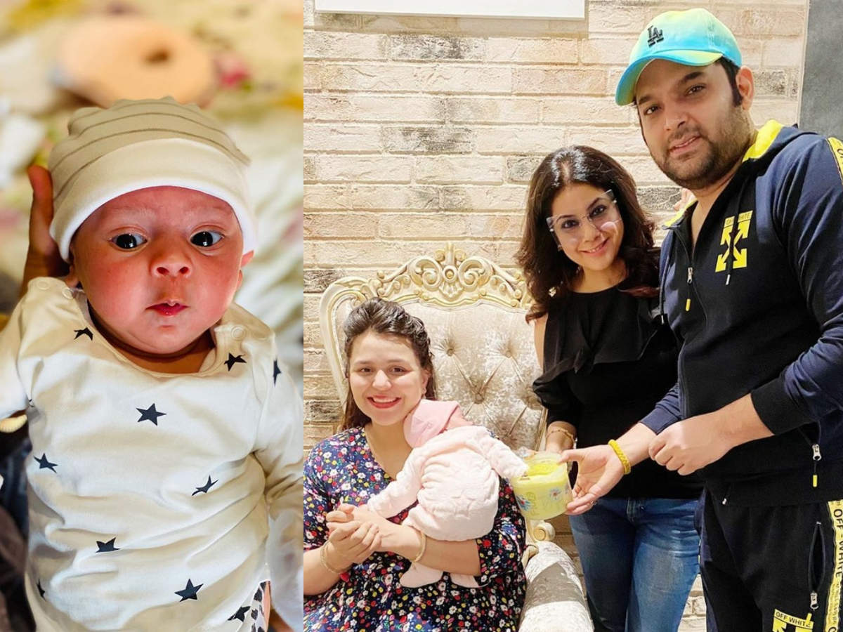 Image result for Kapil Sharma and Ginni Chatrath cast their baby girl Anayra Sharma's hand & feet impressions