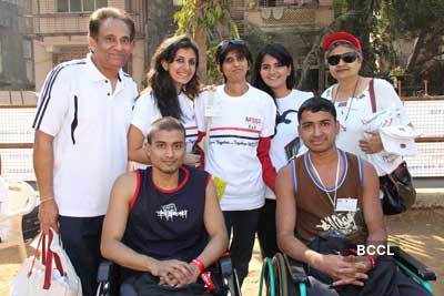 Eisha, Milind help physically challenged