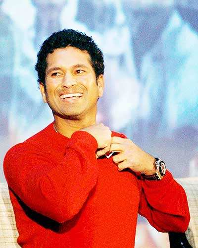 Sachin @ 'Support My School' campaign