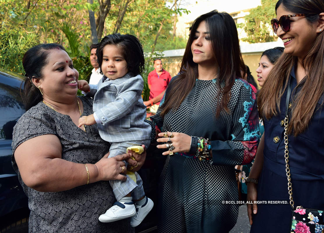 Bollywood celebs and TV stars attend Ekta Kapoor’s son Ravie’s first birthday party