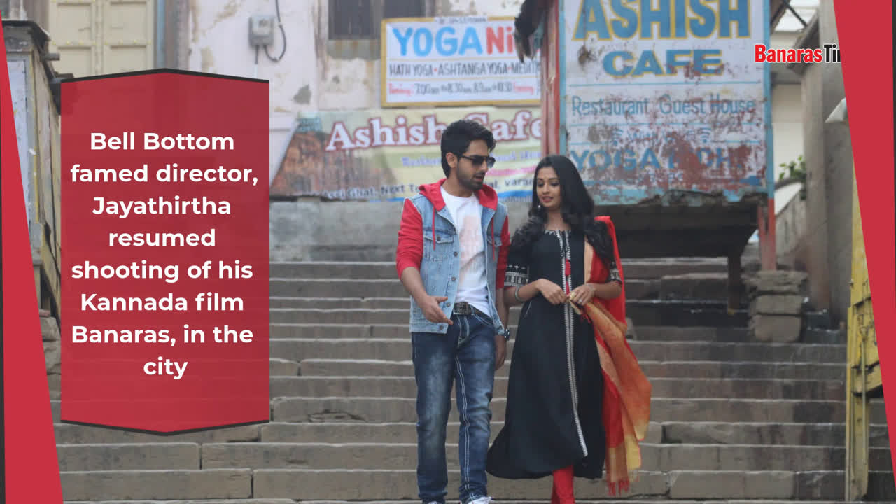 Director Jayathirtha, shoots in Banaras