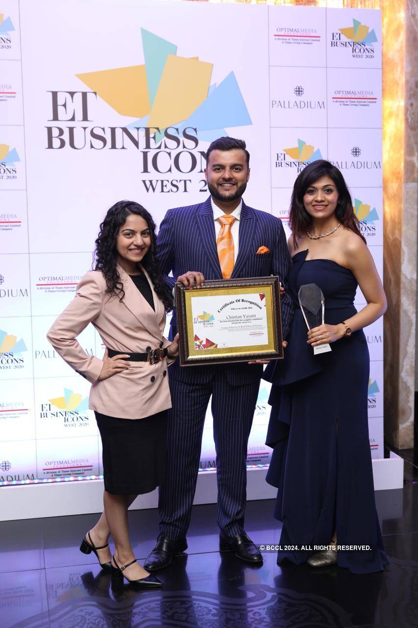 Pictures of Chintan Vasani who won the ET Business Icon Award 2020