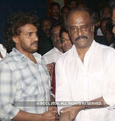 Rajinikanth at 'Super' screening
