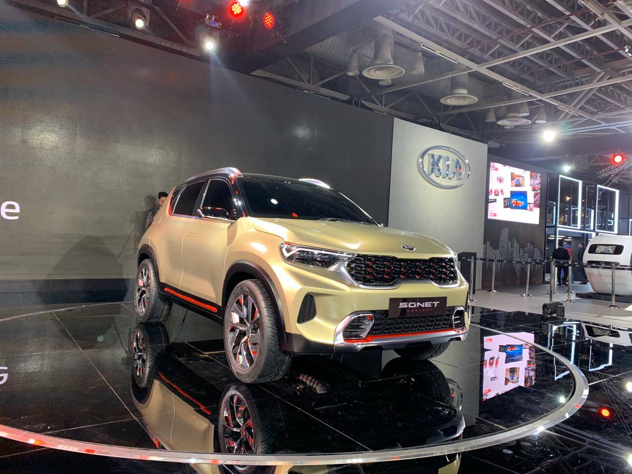 Kia Sonet concept SUV showcased at Auto Expo