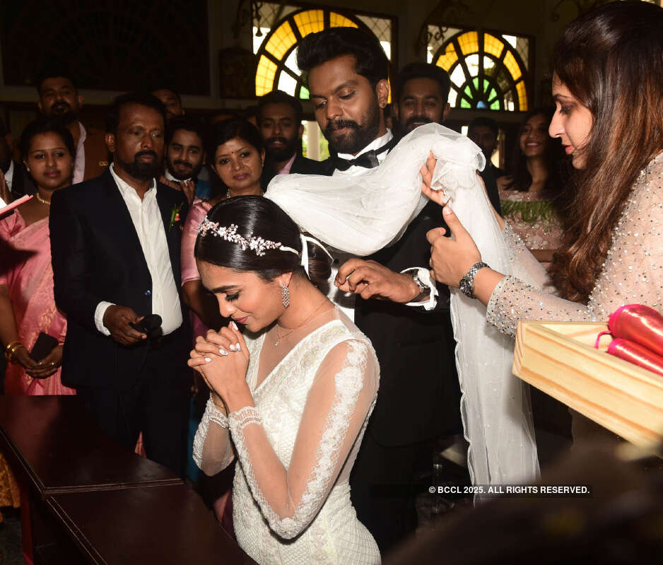 Balu Varghese ties the knot with ladylove Aileena Catherin in a starry ceremony