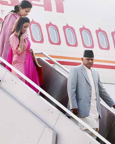 Nepal President arrives in Delhi