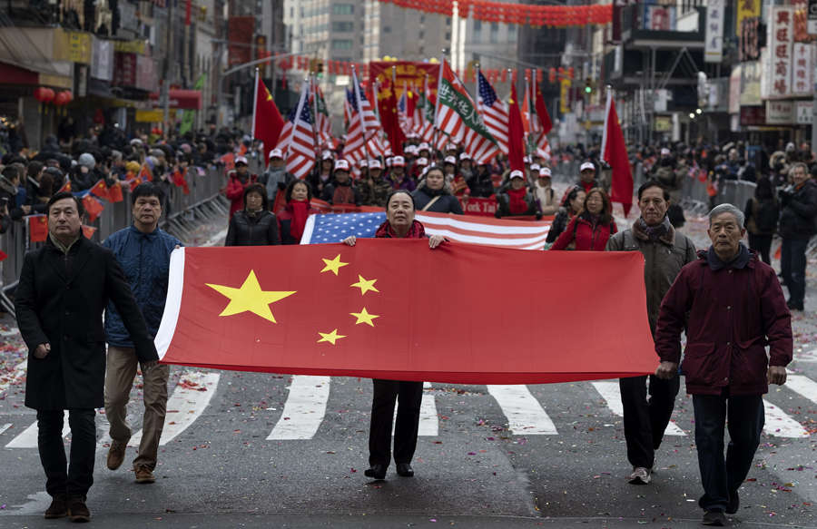NYC Lunar New Year parade showcases support for China