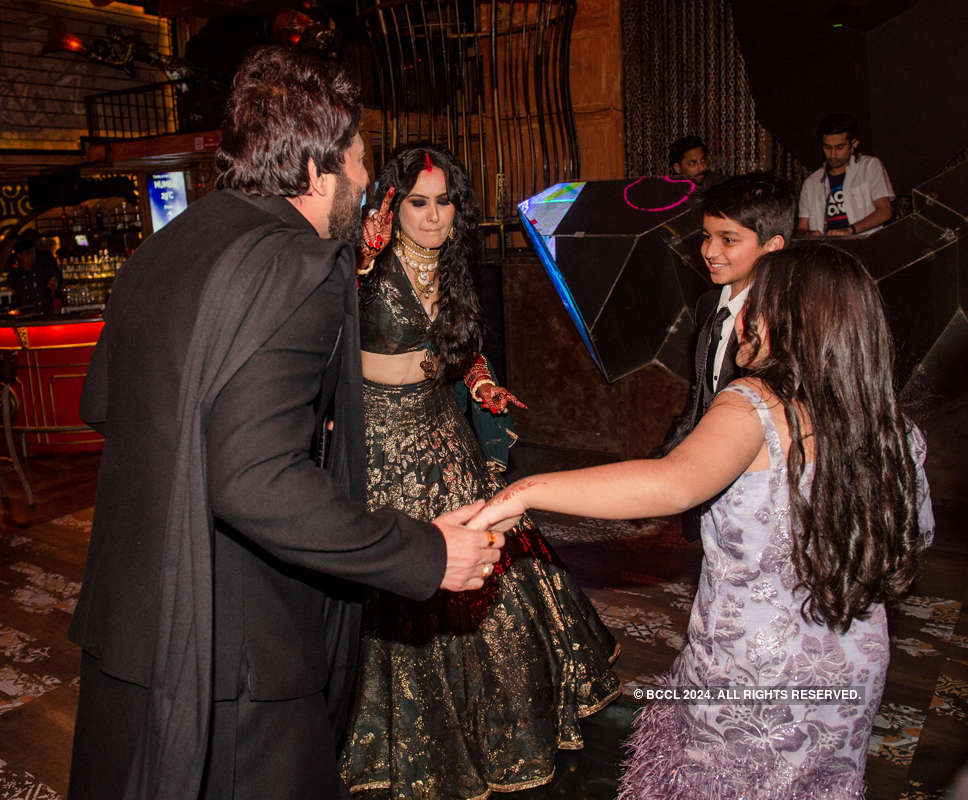 Inside pictures from Kamya Panjabi and Shalabh Dang’s starry wedding reception party