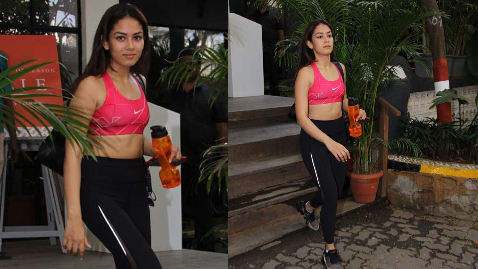 Pink Black Yoga Pants