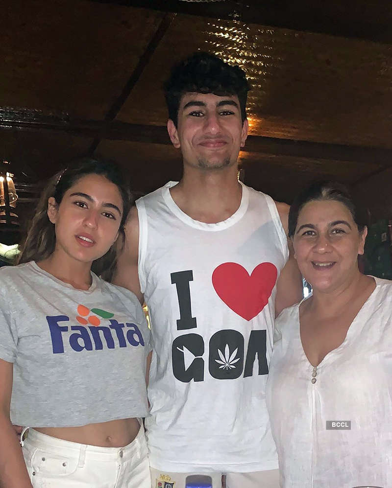 Childhood picture of Sara Ali Khan with her brother Ibrahim go viral