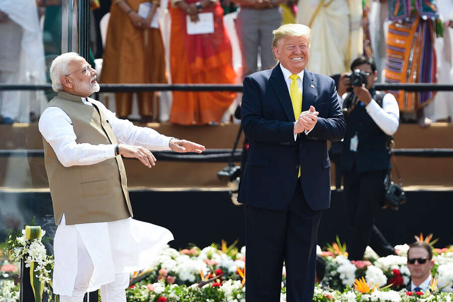 In pics: US President Donald Trump addresses 'Namaste Trump' event
