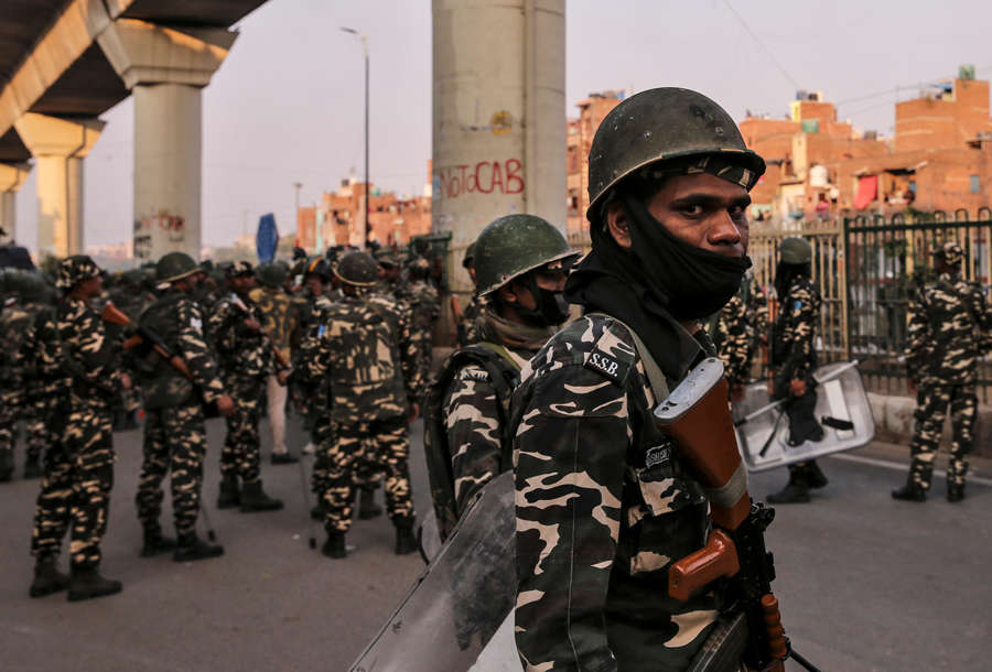 In pics: Security beefed up in riot-hit areas of northeast Delhi