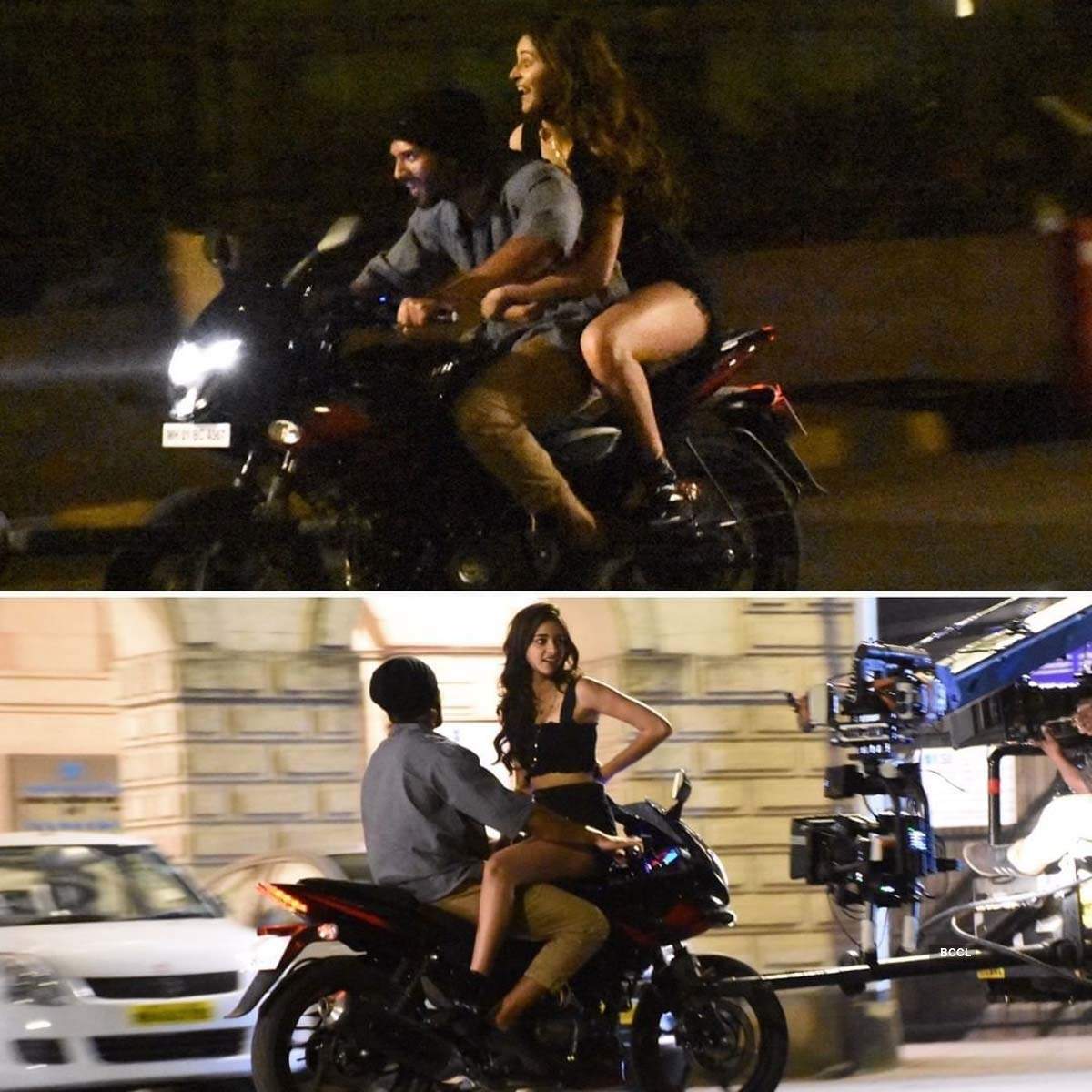 Viral pictures of Ananya Panday and Vijay Deverakonda taking a bike ride in Mumbai