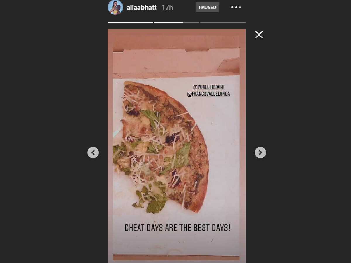 Guess What Alia Bhatt Had For Her Cheat Meal Times Of India