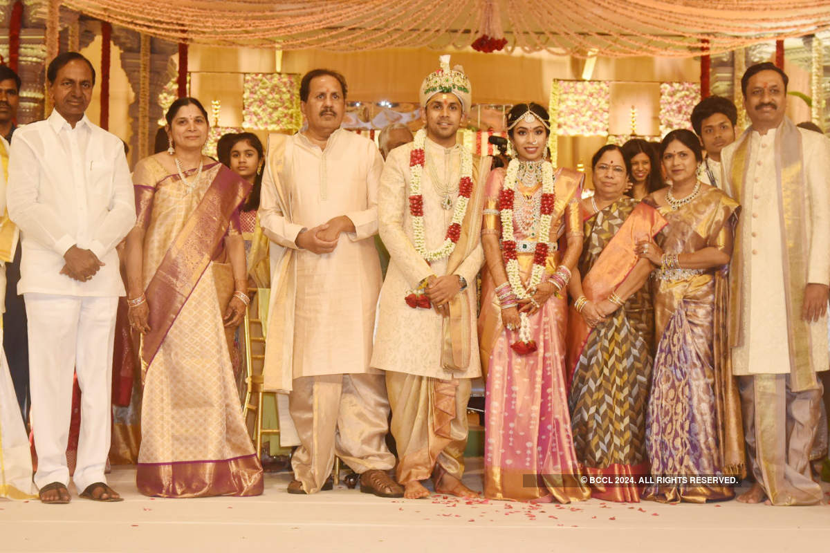 Kavitha’s niece Vaishnavi ties the knot in a traditional Telugu ceremony