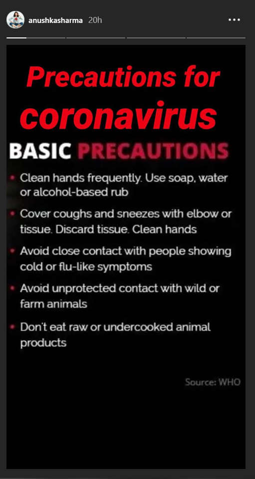 Coronavirus Outbreak Anushka Sharma Anupam Kher Sunny Leone And