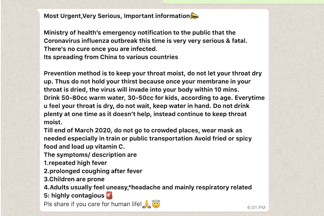 Alert Do Not Believe These Coronavirus Whatsapp Messages And Forwards Times Of India