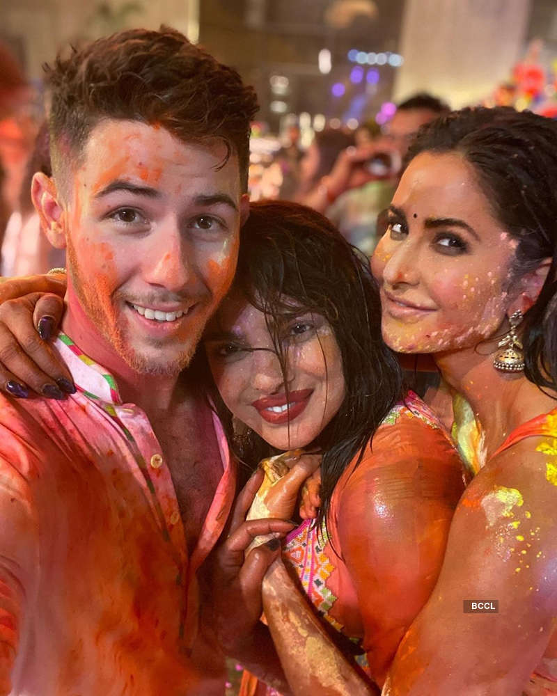 Priyanka Chopra and Nick Jonas have a gala time at Isha Ambani’s Holi party