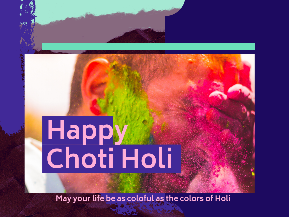 choti holi sms