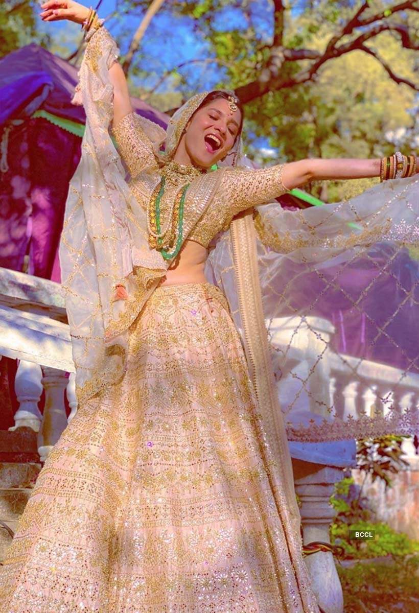 These pictures of Ankita Lokhande dressed up as a beautiful bride are making fans curious