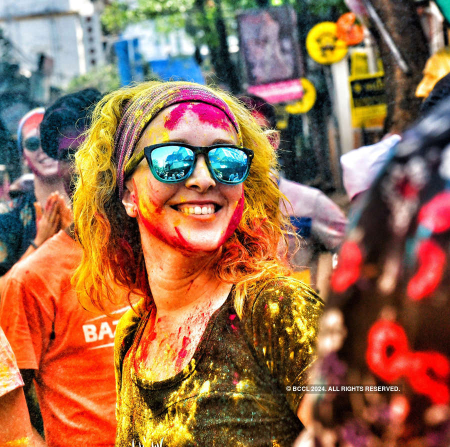 Colourful pictures from Holi celebrations across the nation