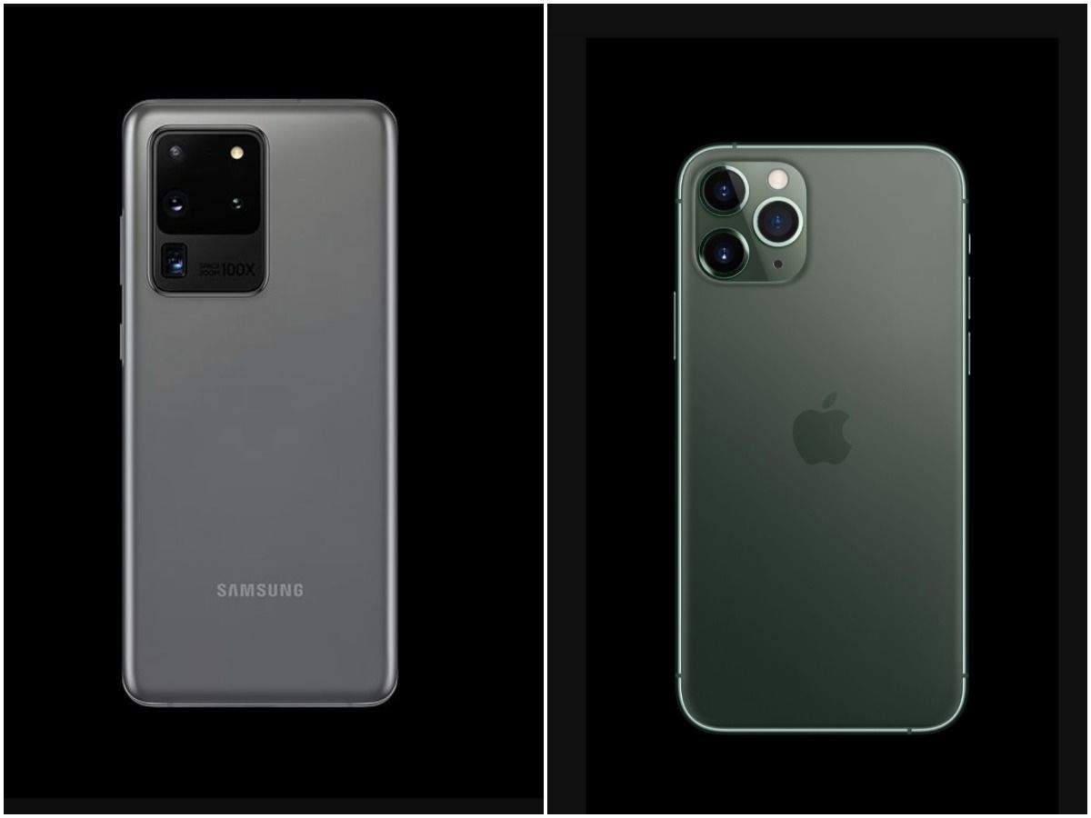 samsung galaxy s20 and iphone 11