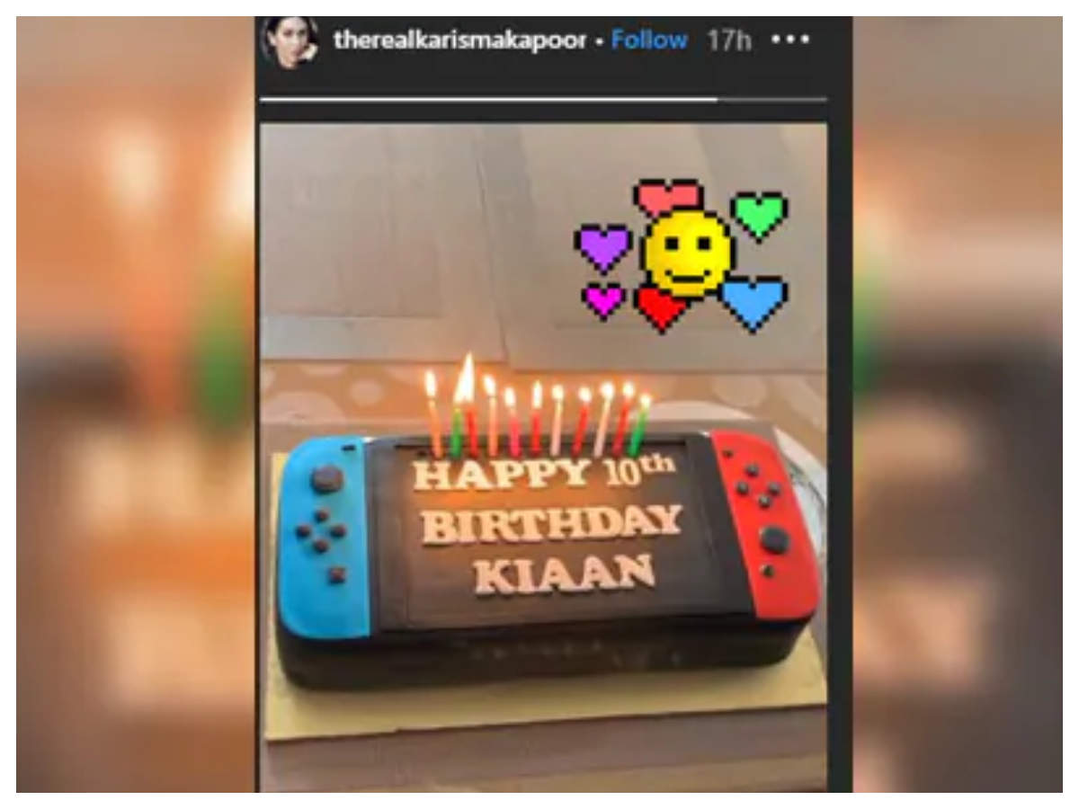 Karisma Kapoor S Son S Birthday Cake Will Make You Drool Times Of India