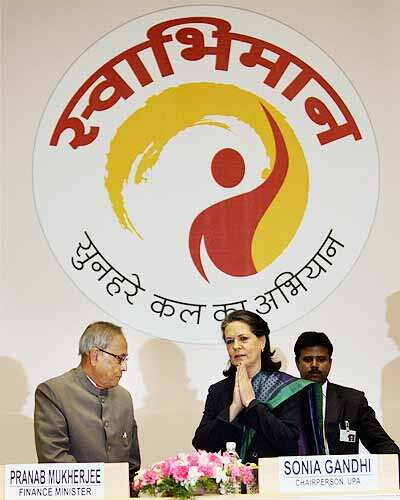 Sonia Gandhi at 'Swabhimaan' launch