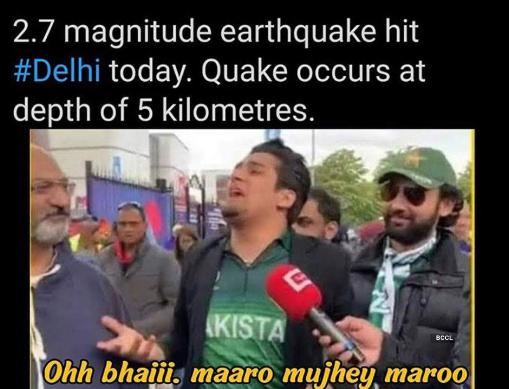 Social media gets flooded with hilarious memes after Earthquake trembles Delhi for the second time!