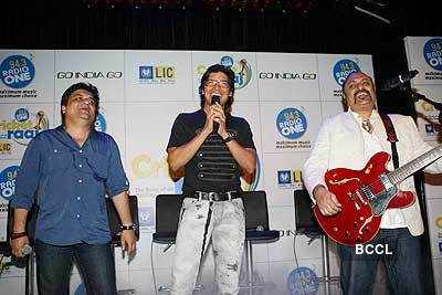 Shaan, Leslie @ launch of cricket anthem