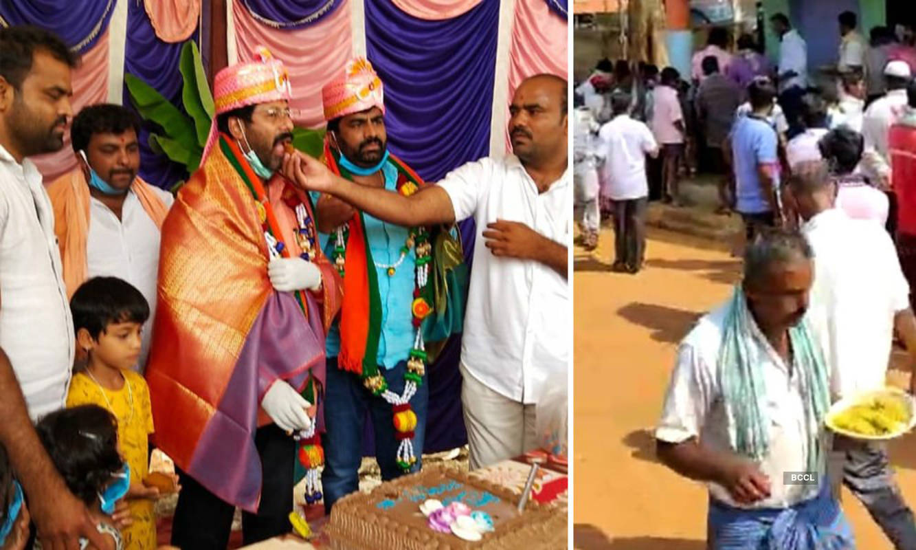 BJP MLA M Jayaram celebrates birthday amid coronavirus lockdown