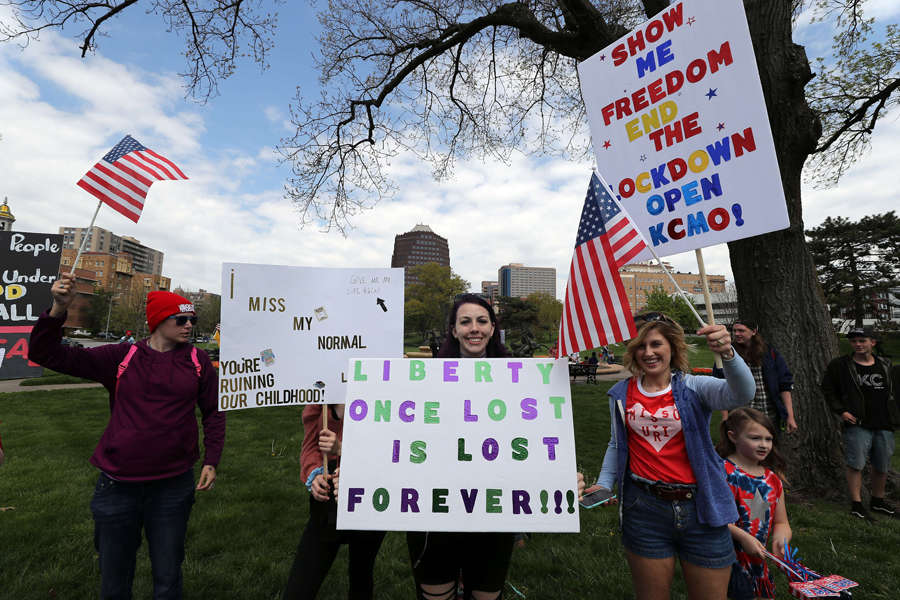 Protest erupts against coronavirus lockdown in America