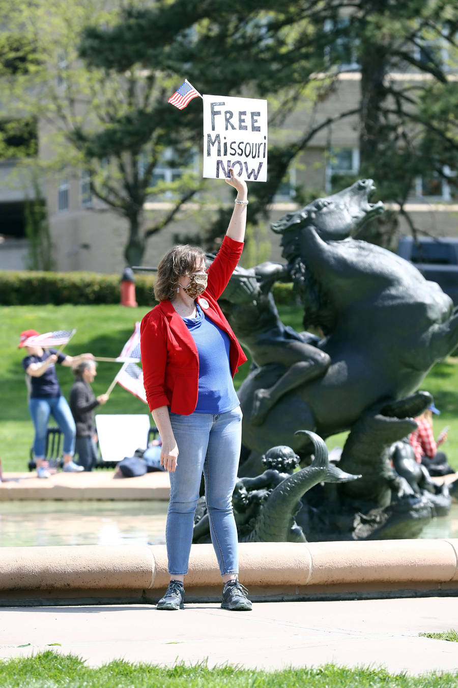 Protest erupts against coronavirus lockdown in America