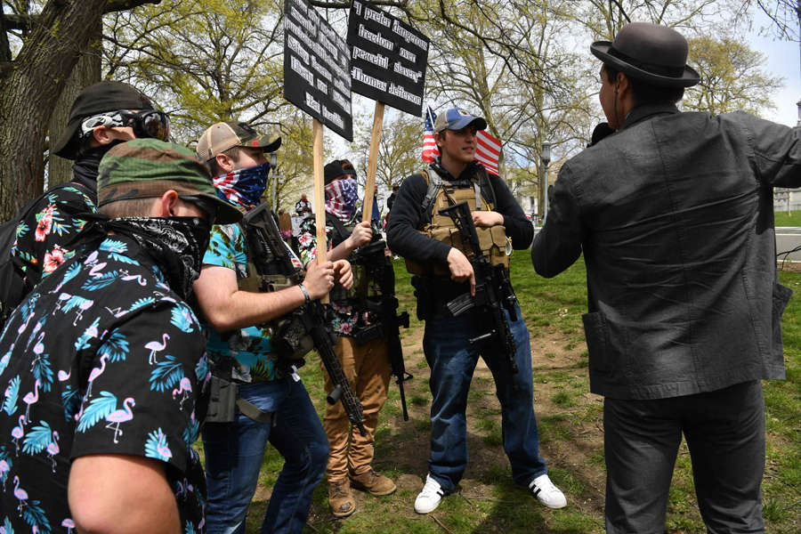 Protest erupts against coronavirus lockdown in America