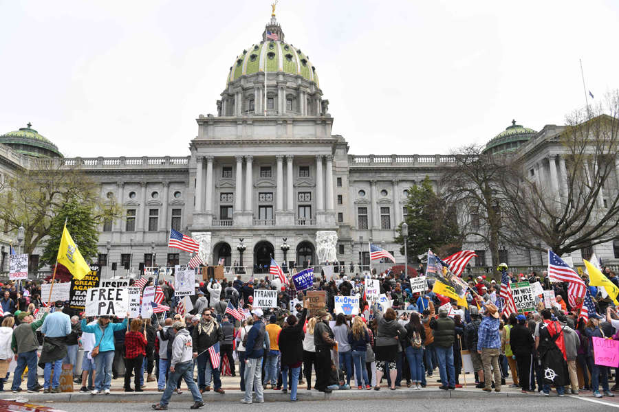 Protest erupts against coronavirus lockdown in America