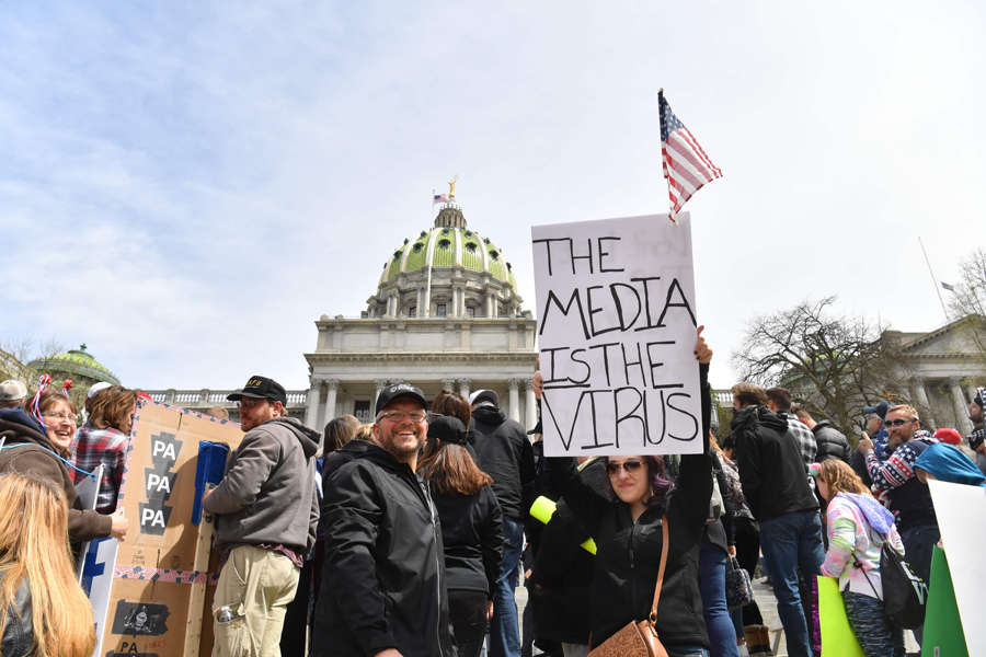 Protest erupts against coronavirus lockdown in America