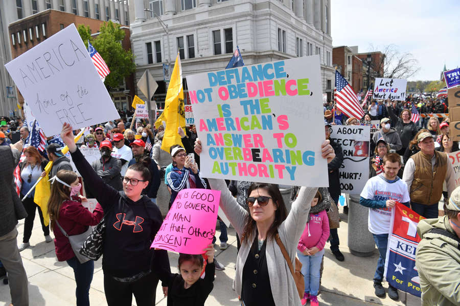 Protest erupts against coronavirus lockdown in America