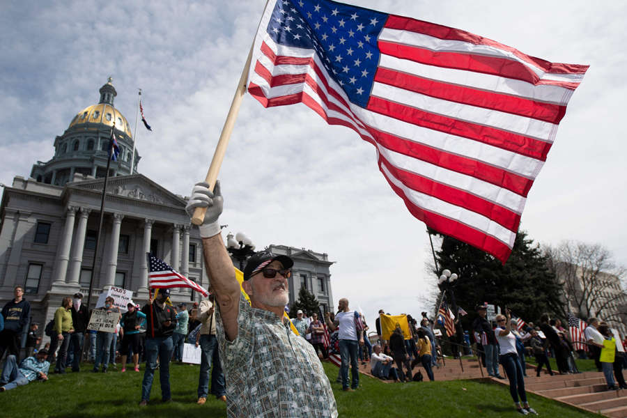 Protest erupts against coronavirus lockdown in America