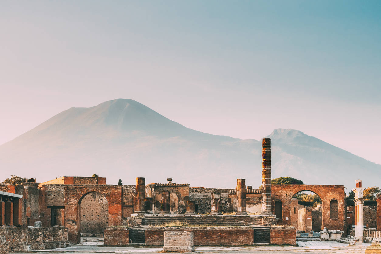 Watch drone video of newly excavated treasures from Pompeii