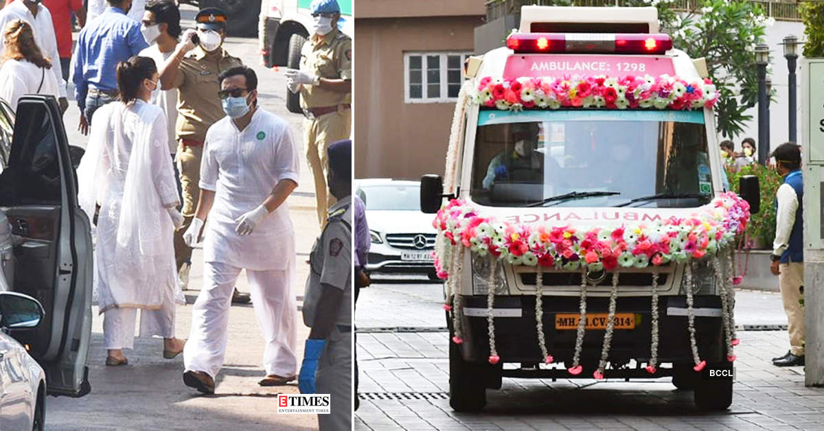 Unseen pictures from Rishi Kapoor's funeral will surely leave you teary-eyed!