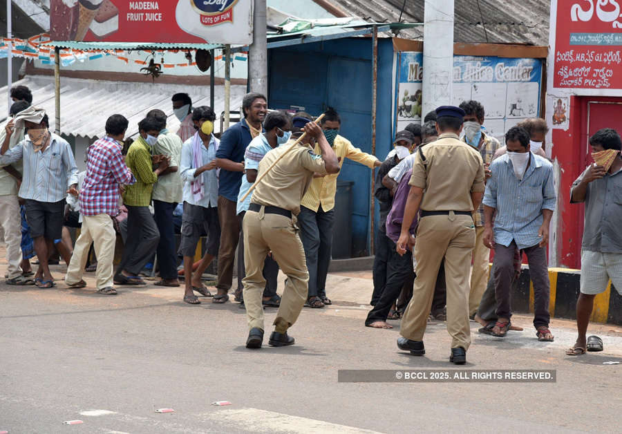 In pics: Long queues outside liquor shops as govt relaxes lockdown