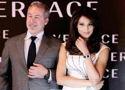 Bips at 'Versace' watch launch